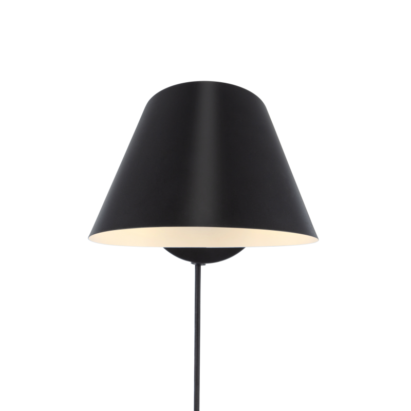 Nordlux Stay minimalistische Wandleuchte Schwarz E27 angenehmes Licht